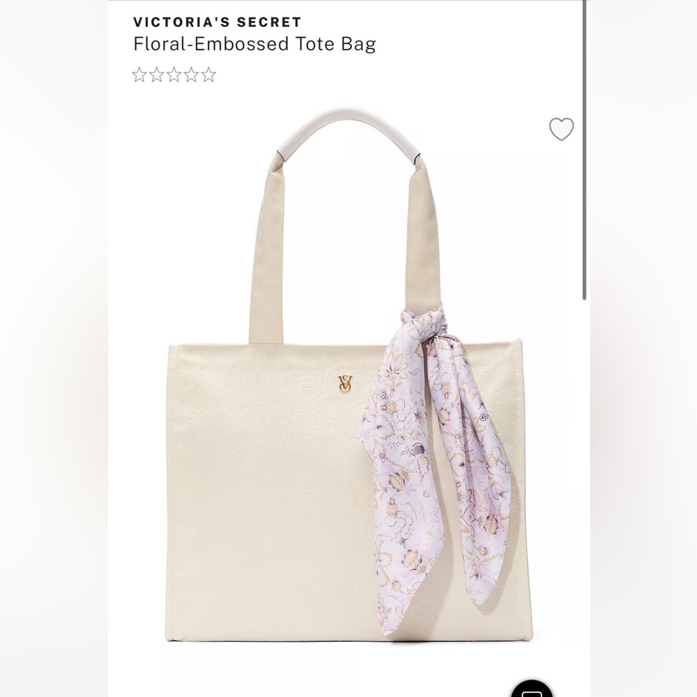 Victoria’s Secret Floral Embossed Tote Bag